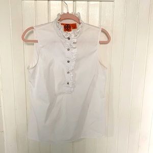 Tory Burch Ruffle Shell Top